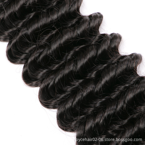 10a 11a 12a Grade Mink Brazilian and Peruvian Human Hair Deep Wave Bundles with Closure from Brazil in Mozambique